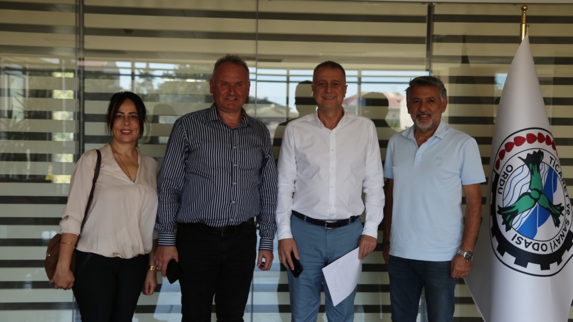 Ordu  Ticaret ve Sanayi Odası Başkanı Sn. Adil Levent  Karlıbel ve Ordu Esnaf ve Sanatkarlar Odaları Birliği Başkanı Sn. Erdoğan Akyürek'i ziyaret ettik.